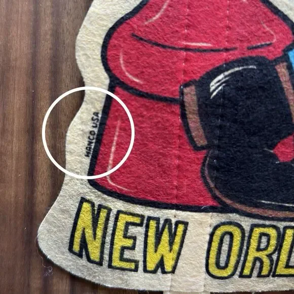Vintage 1970s Colorful New Orleans Bourbon Street Felt Pennant 22 X 9.5 Souvenir - Picture 3 of 8